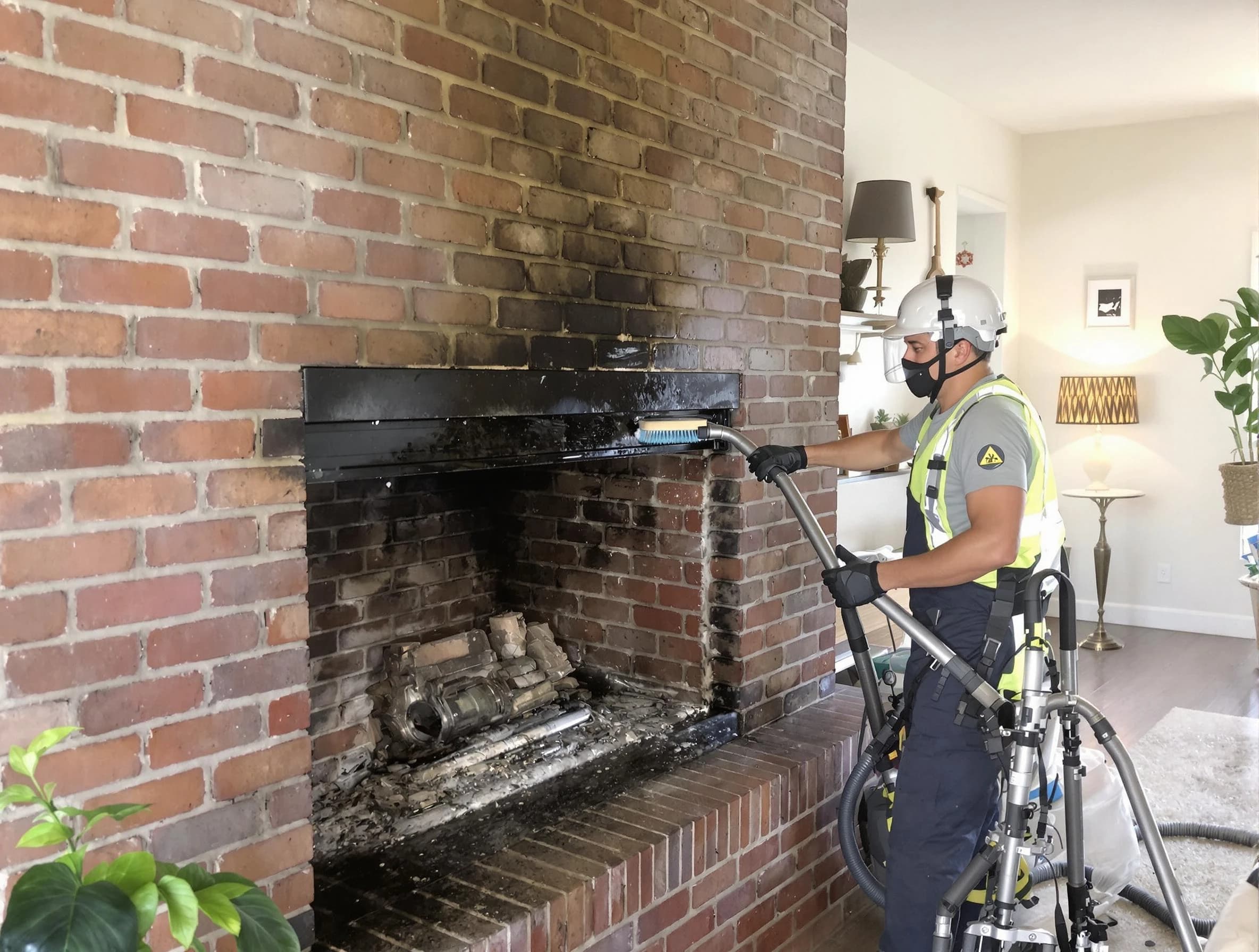 Oneonta Chimney Sweep providing fireplace cleaning services in Oneonta, AL