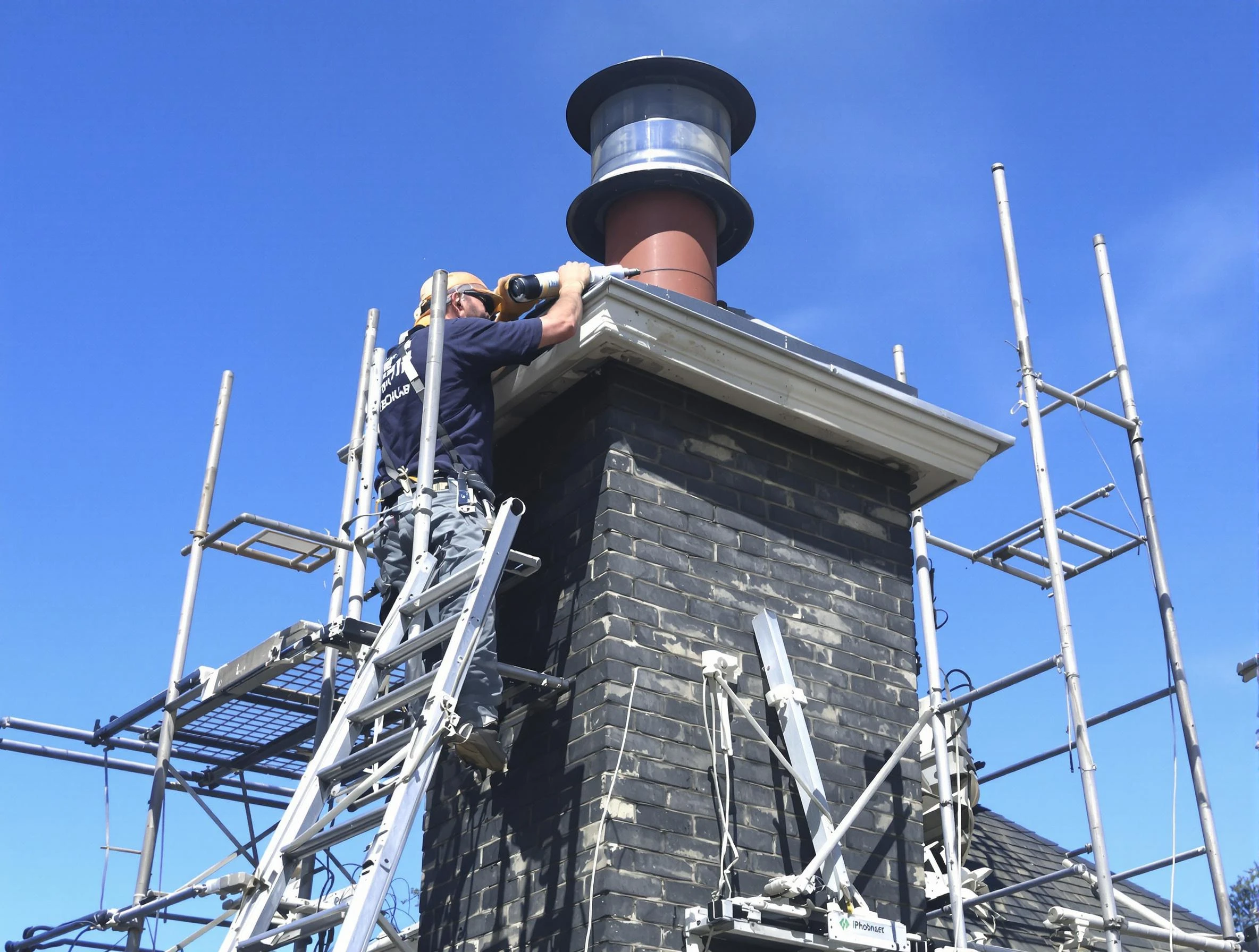 Sturdy chimney crown finished by Oneonta Chimney Sweep in Oneonta, AL
